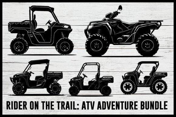 ATV Off-Road Vector Clipart Pack: Graphics for Crafts and Creative Projects