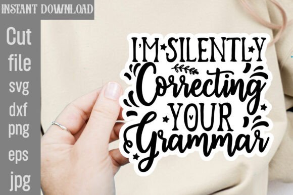 I'm Silently Correcting Your Grammar SVG Graphics