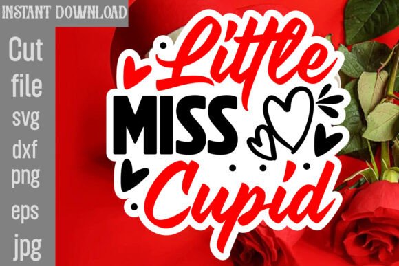 Little Miss Cupid SVG Cut File
