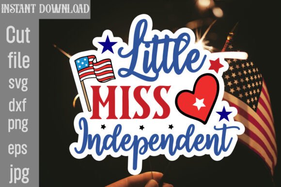 Little Miss Independent SVG Cut File: Graphics and Crafts