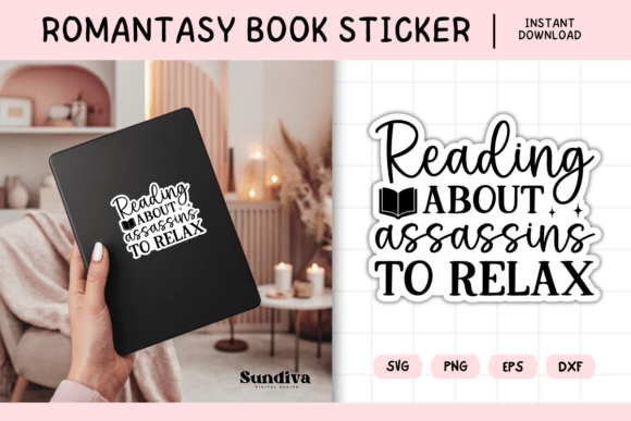 Printable Magic Fantasy Book Lover 3 Graphics & Crafts