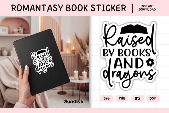 Printable Magic Fantasy Book Lover 4 Graphics Crafts
